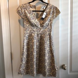 Silk blend banana republic dress